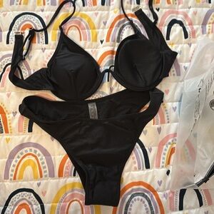 SHEIN Black Bikini Set